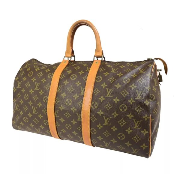 AUTHENTICITY GUARANTEED LOUIS VUITTON Keepall Travel Hand Bag Monogram - Picture 1 of 14